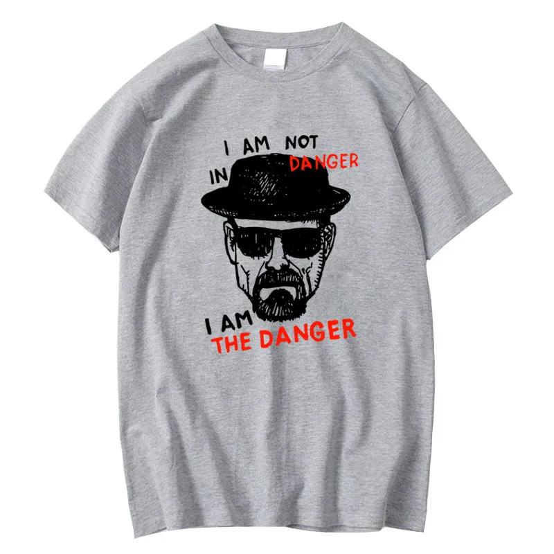 T-shirt homme 100% coton à manches courtes Breaking Bad hommes T-shirt décontracté Heisenberg imprim