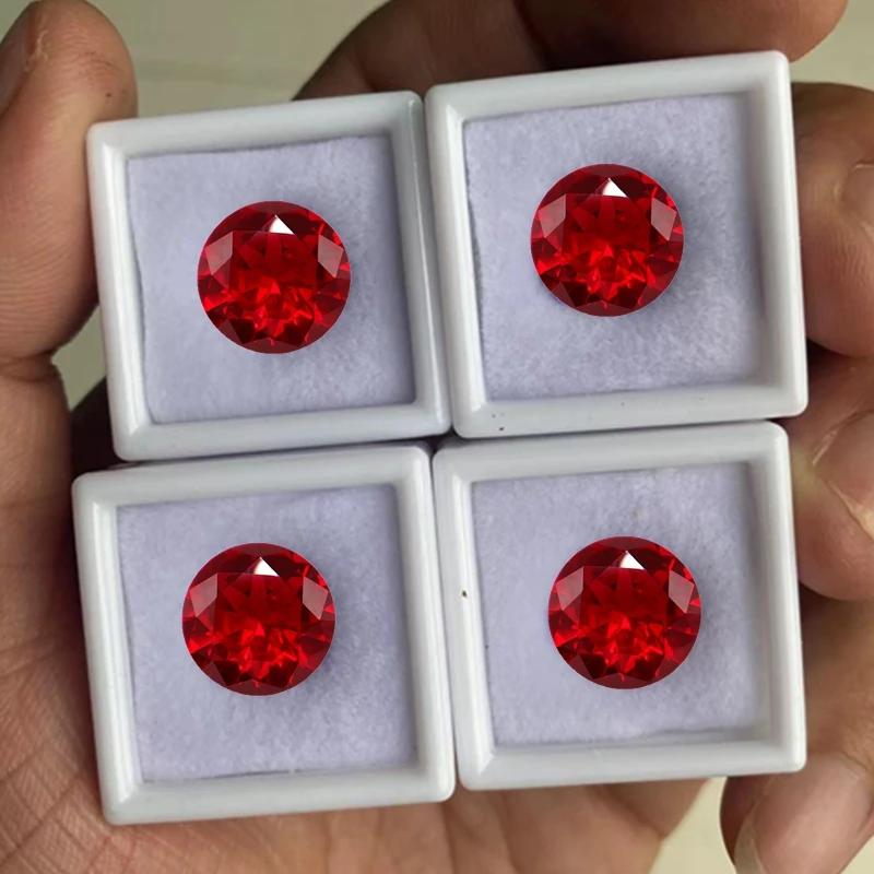 Rubis rouge naturel non chauffé, 10.50 Cts, 12.0mm, Sri-Lanka VVS, pierres précieuses amples pour la