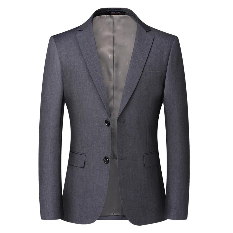 Blazer nouveaux hommes mode affaires couleur unie Style britannique travail professionnel marié robe
