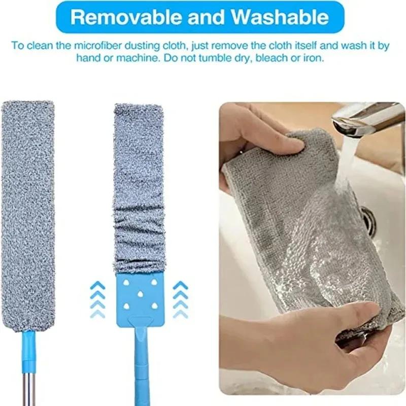 Vadrouille à Long manche, plumeau télescopique, nettoyeur de poussière, brosse de canapé de chevet p