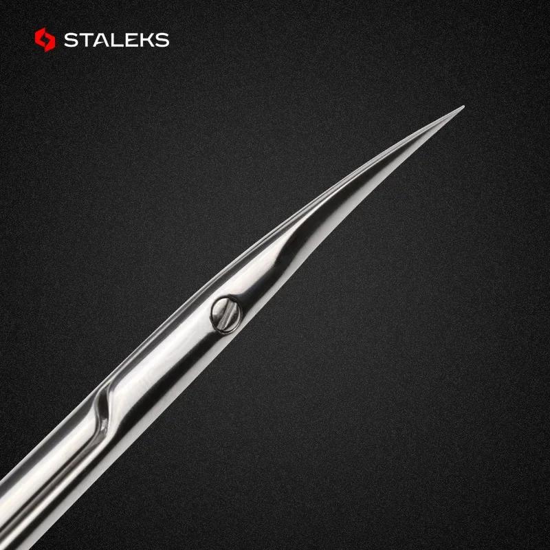 STALEKS SE-20-2 ciseaux à ongles de haute qualité en acier inoxydable coude ciseaux à sourcils Profe