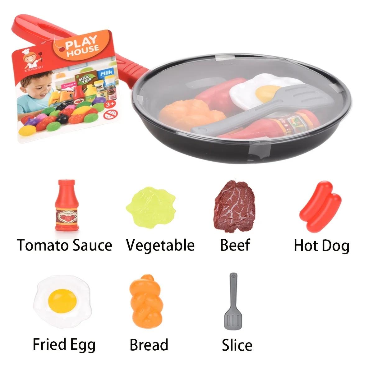 8 pièces enfants cuisine nourriture jouets Simulation ustensiles de cuisine jeu ensemble semblant jo