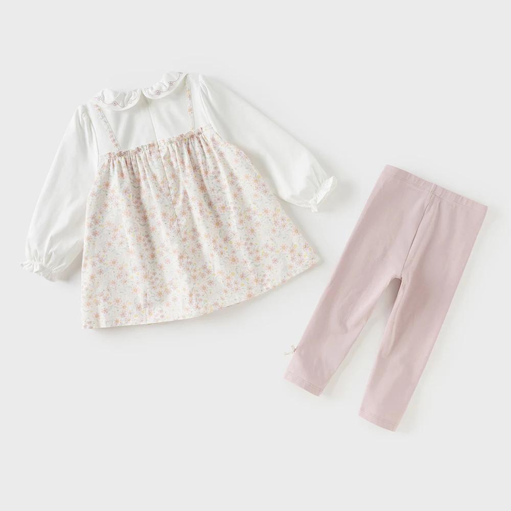 Ensemble 2 pièces T-shirt et pantalon pour enfants Dave Bella – Leggings et hauts à manches longues 