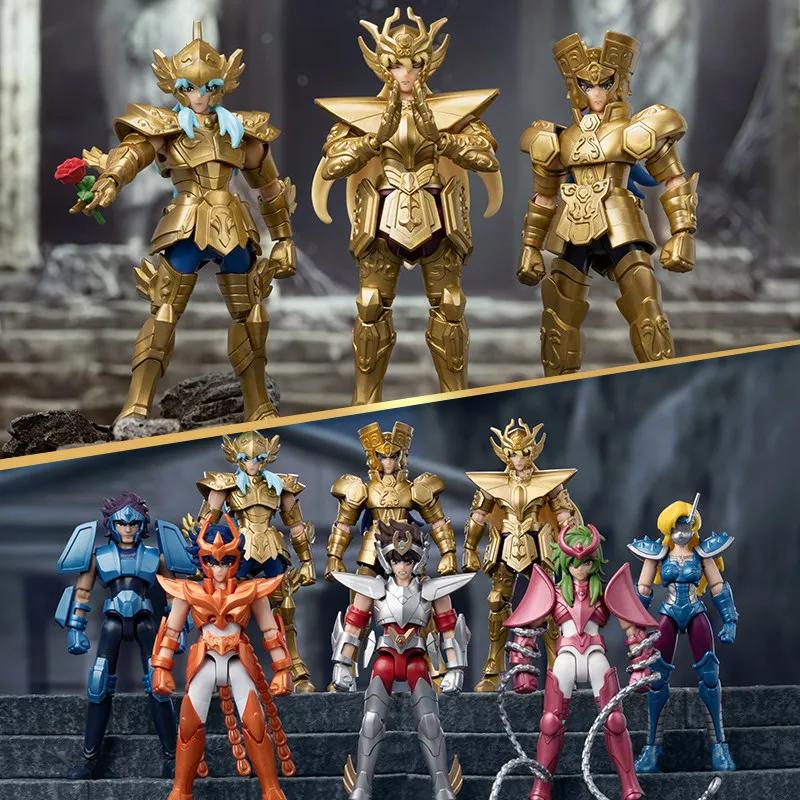 BLOKEES Gold Saint Stars Series Wave1- 4 Blind Box |   Ensemble de figurines d'action sous licence S