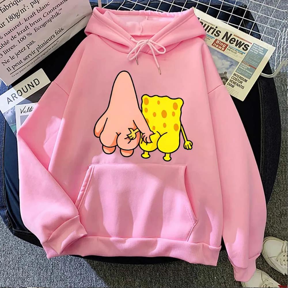 Nouveau Sweat à Capuche Grande Taille 2026 Style Couple Sportif Tendance pour Homme Bob l'éponge et 