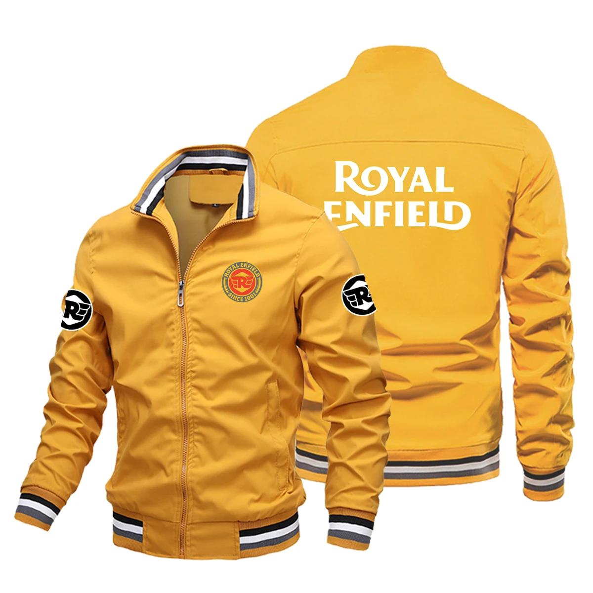 Veste de moto Royal Enfield de style rétro pour hommes, vêtements de course, coupe-vent, veste de sp