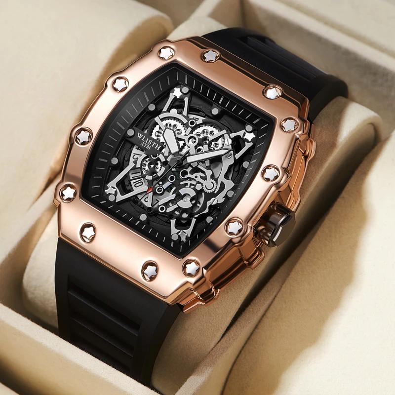 Montre de commerce extérieur grand cadran pour hommes Quartz étanche Sport carré montre lumineuse po