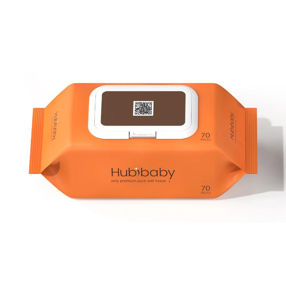 [Hubbybaby] Lingettes humides pour bébés et tout-petits, fabriquées en Corée, épaisses, uniquement d