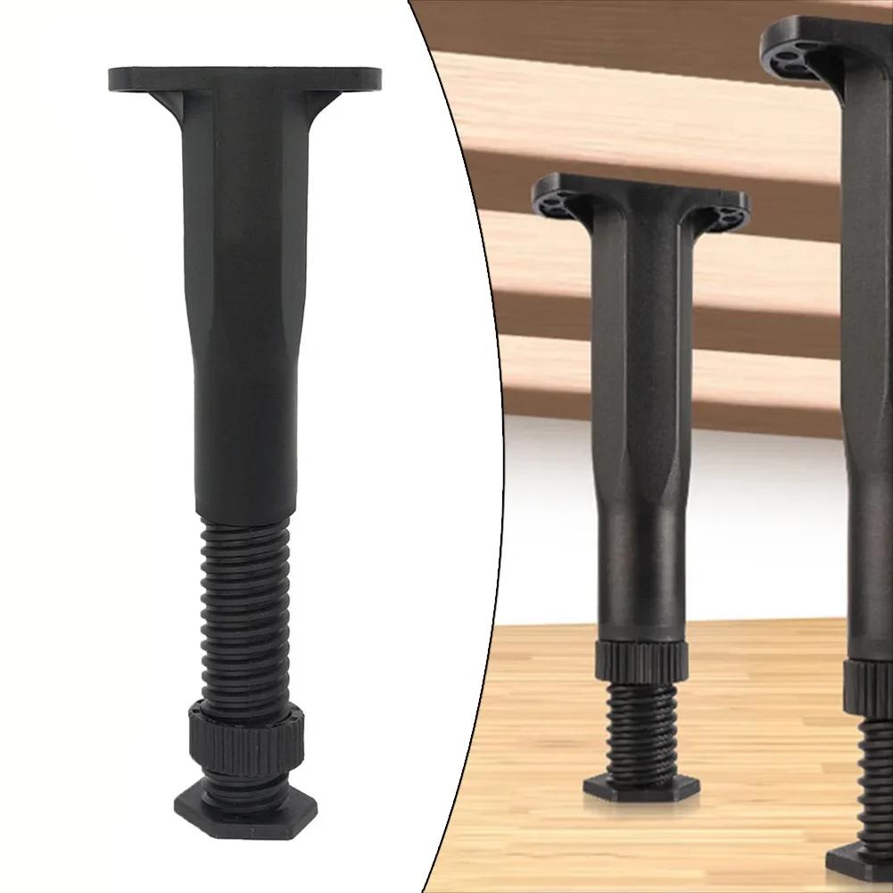 Pieds télescopiques pour meubles, support de meuble en plastique et acier, support réglable en haute