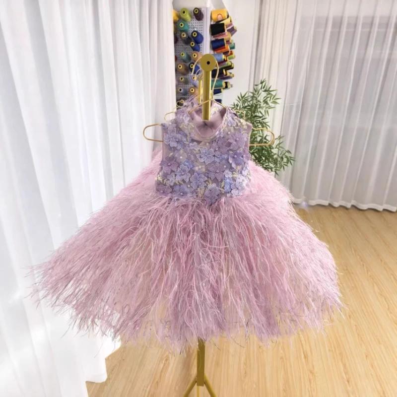 Nouvelle Robe de Cérémonie Élégante Sans Manches pour Enfants, Tenue de Fête d'Anniversaire, Robe de