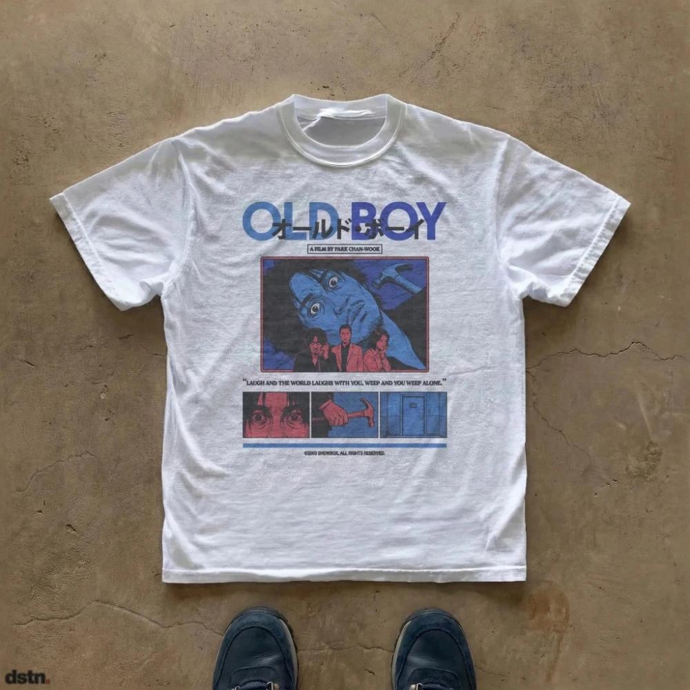 T-shirt du film Oldboy, affiche de film vintage 2003, esthétique manga, streetwear, vêtement graphiq