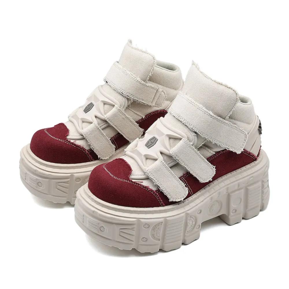 2026 gothique cheville Rock bottes nouveau Style Punk femmes chaussures à lacets talon hauteur 6CM p