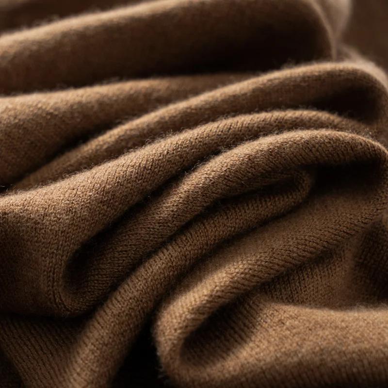 Pull à manches courtes et col mi-haut pour hommes, gilet décontracté tricoté à Base fine, T-shirt 10