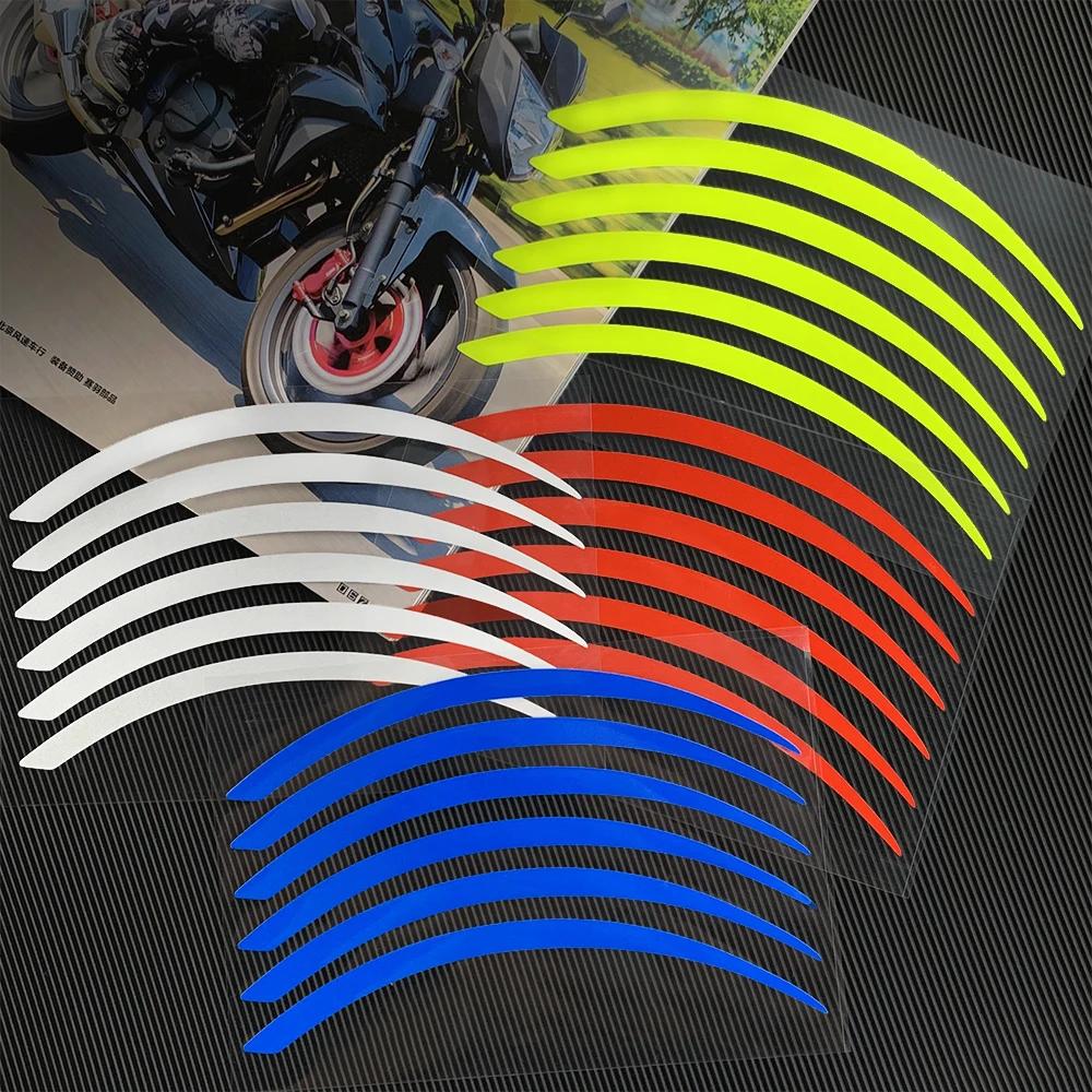 Bandes autocollantes réfléchissantes pour roues de moto, 6 pièces, 10 "12", pour YAMAHA, HONDA, SUZU