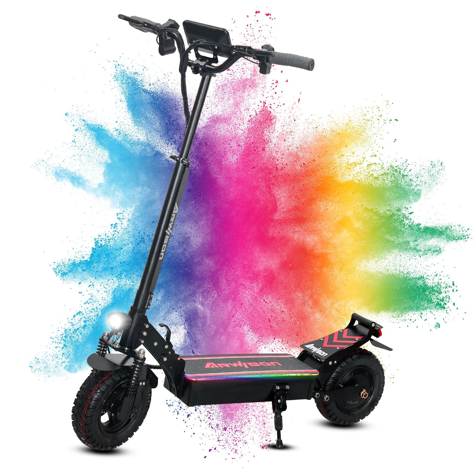 Trottinette électrique adulte Arwibon Q30, moteur 2500W, vitesse maximale 30 MPH, 48V13/16AH, pneus 