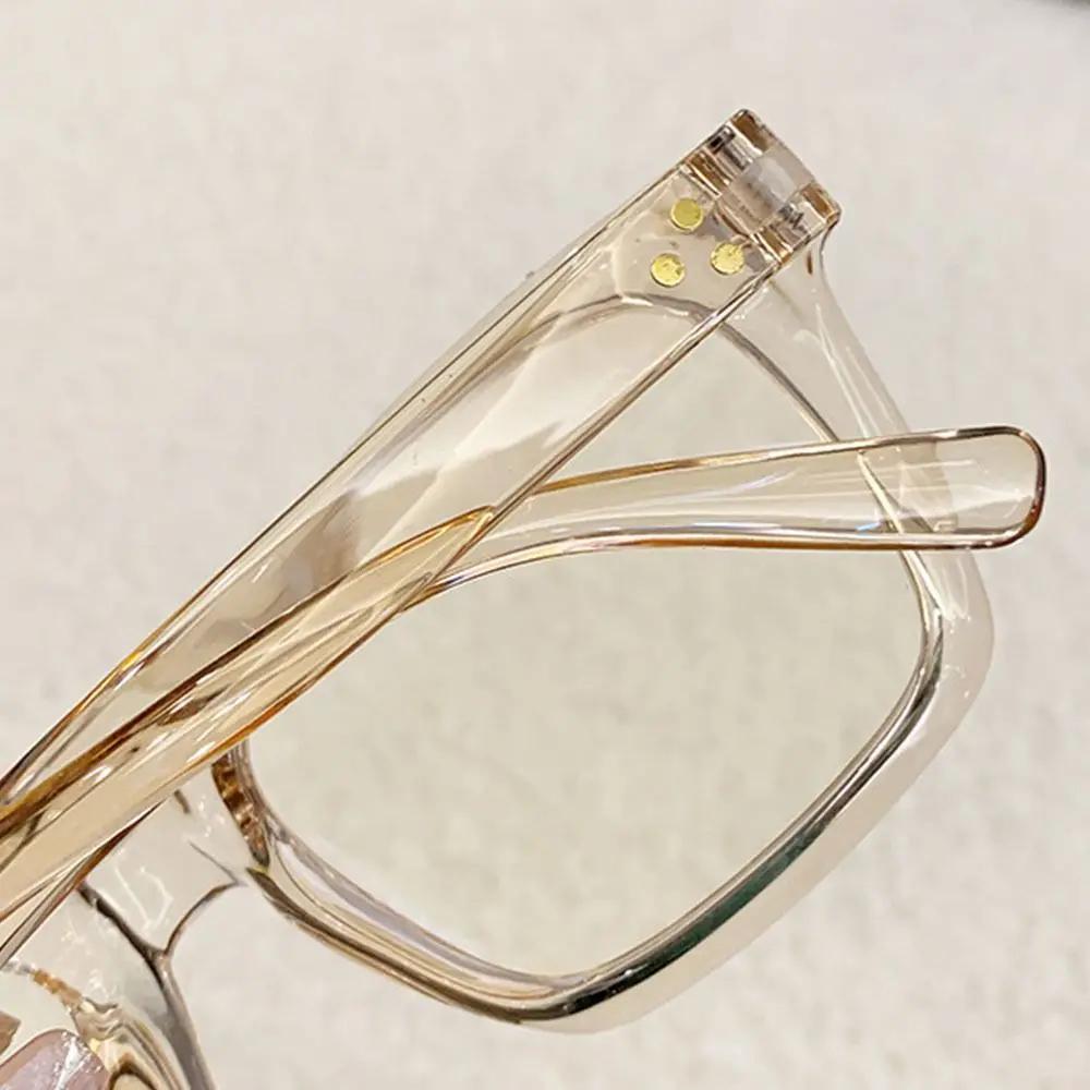 Lunettes carrées respirantes anti-lumière bleue, lunettes de myopie à grande monture, lunettes à lum