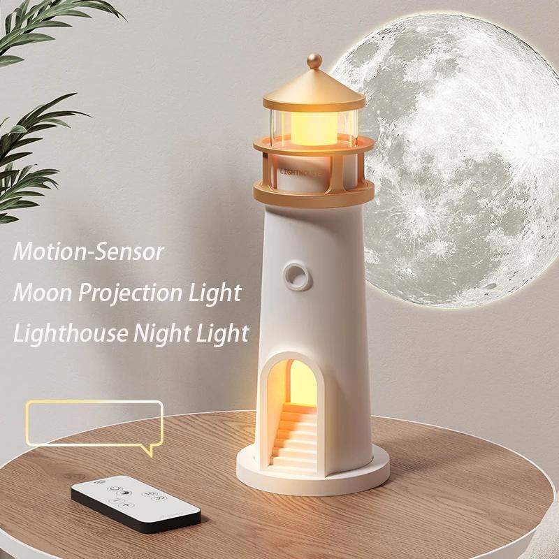 Lampe lunaire Projection phare lampes veilleuse télécommande Bluetooth musique capteur de mouvement 