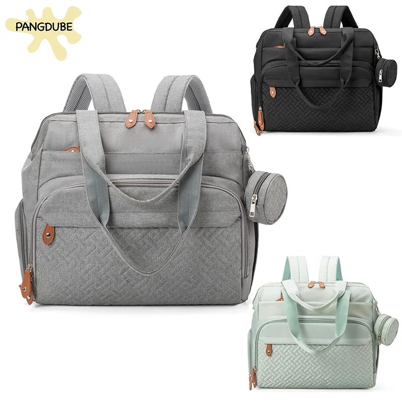 PANGDUBE grande taille maman papa sac à dos bébé sacs à couches avec sucette sac à couches pour bébé
