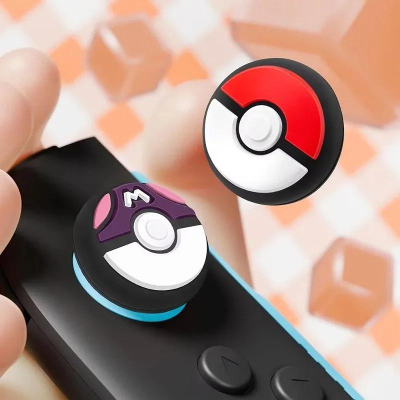 Capuchons de poignée de pouce en caoutchouc de Silicone, 4 pièces, dessin animé, pour Nintendo Switc