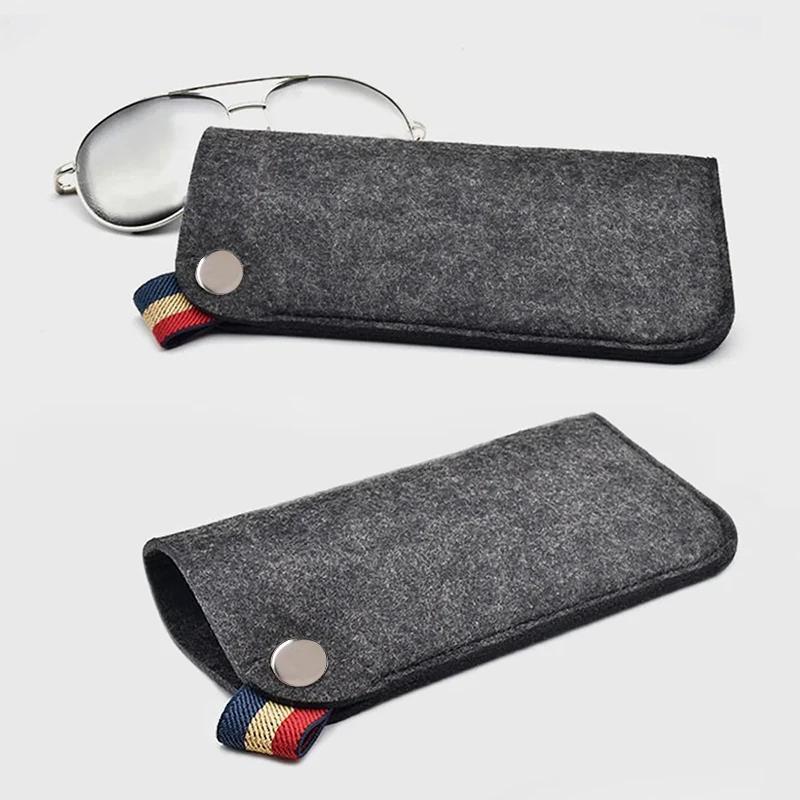 Sac Portable en feutre de laine pour lunettes de lecture, pochette pour lunettes de soleil pour étud