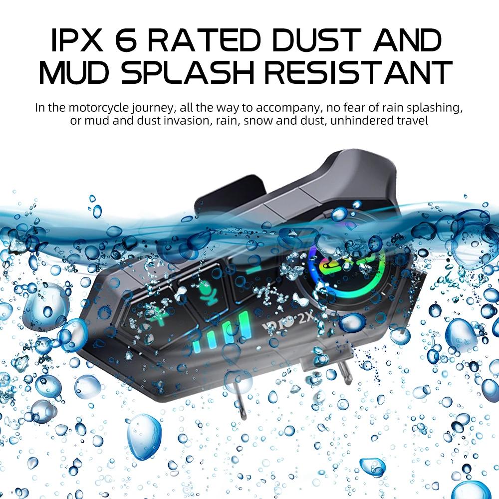 1/2 pièces casque de Moto Bluetooth Interphone casque sans fil Interphone Intercomunicador Moto étan