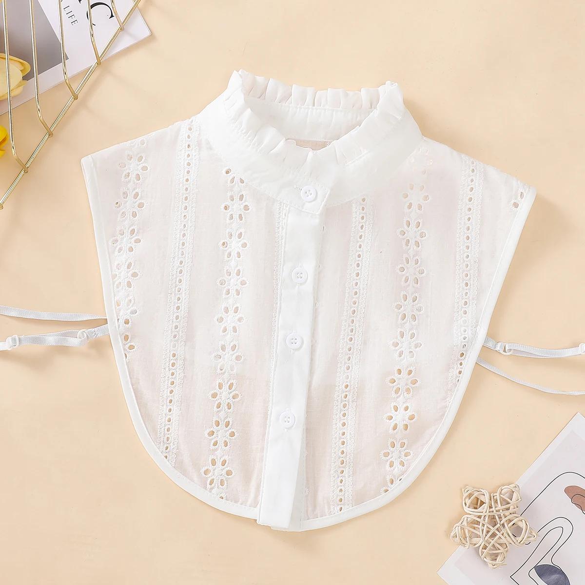 Faux col respirant ajouré pour femmes, col montant à la mode, professionnel décontracté polyvalent, 
