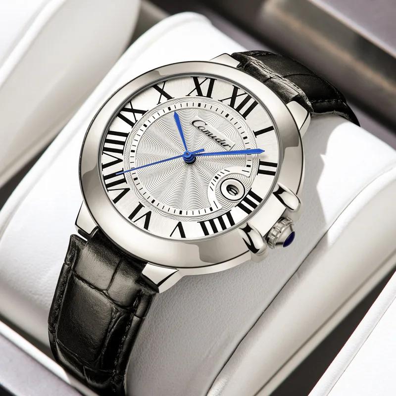 Montre pour hommes ballon bleu hommes étanche mode affaires Quartz hommes Warches chiffre romain
