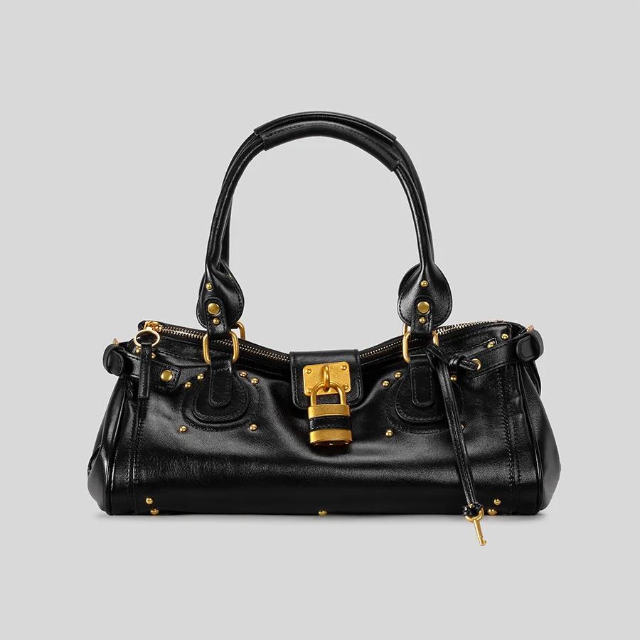 Sac à langer classique de luxe simple et élégant pour femme, sac fourre-tout en cuir grande capacité
