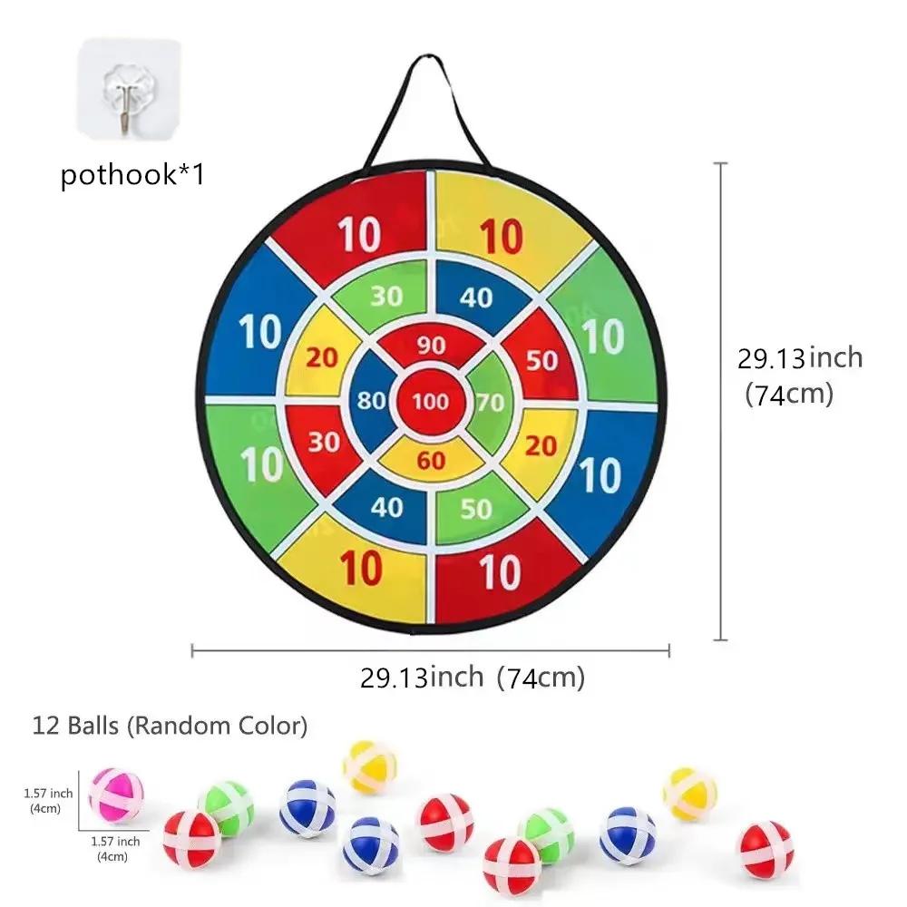 Grand jeu de fléchettes pour enfants avec balle collante de 74CM, jeu interactif familial, arithméti