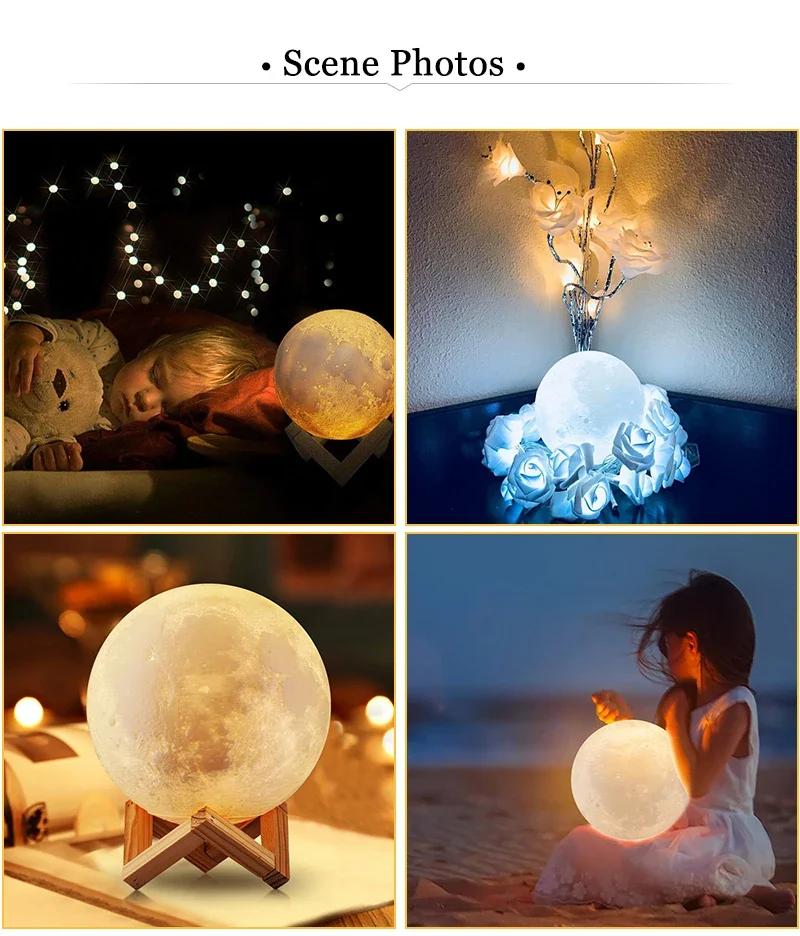Lampe au clair de lune assemblée, caractéristiques créatives, jouet familial, salon, chambre à couch
