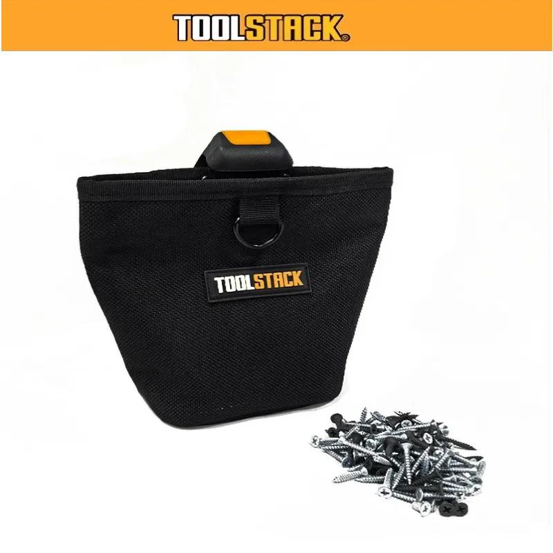 TOOLSTACK pochette à ongles multifonctionnelle sac de taille à suspension rapide de grande capacité 