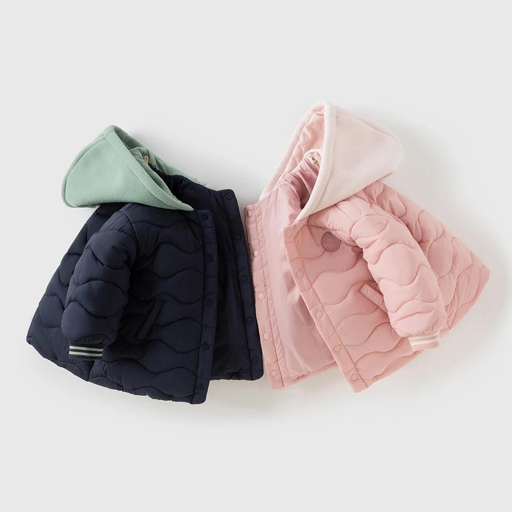 Dave Bella enfants hiver automne veste à capuche manteau pour filles garçons haut épaissir vêtements