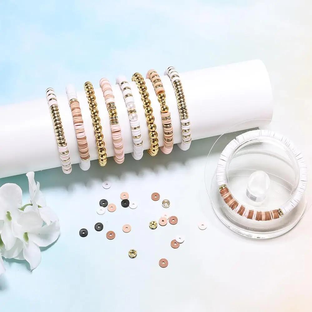 Kit de fabrication de bracelets en perles d'argile DIY 1900+ pièces - Bijoux d'amitié avec des perle