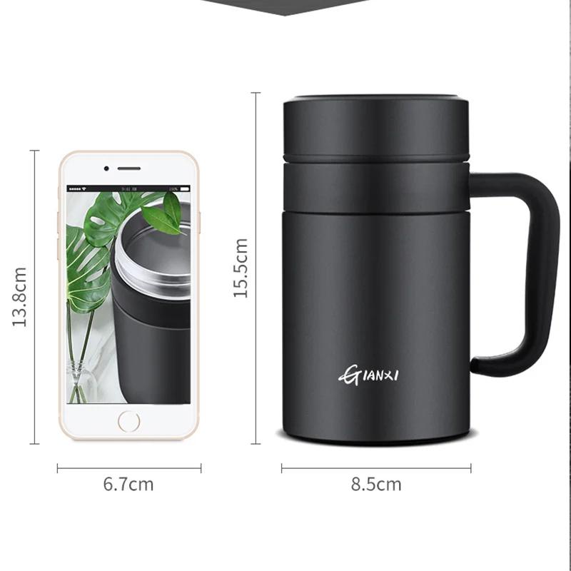 Flacon à vide de grande capacité en acier inoxydable, tasse de conservation de la chaleur, tasse iso