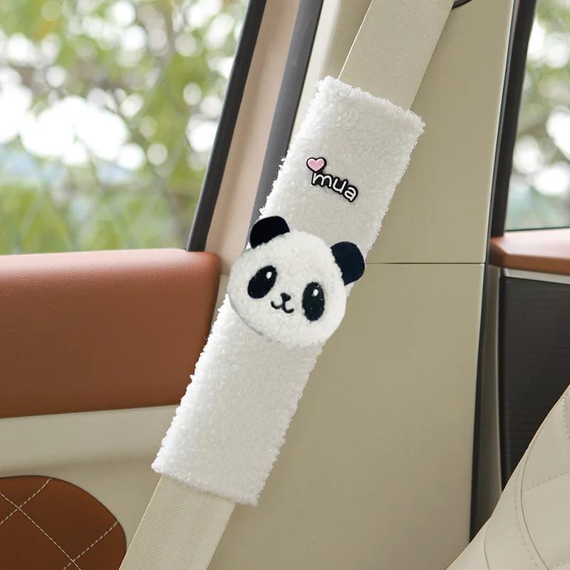 Juste de ceinture de sécurité de Krasnocar de dessin animé mignon, sangle initiée, coussin SFP, joue