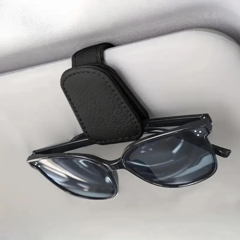 Support de lunettes de soleil pour pare-soleil de voiture, clip de carte de billet, multifonction, p