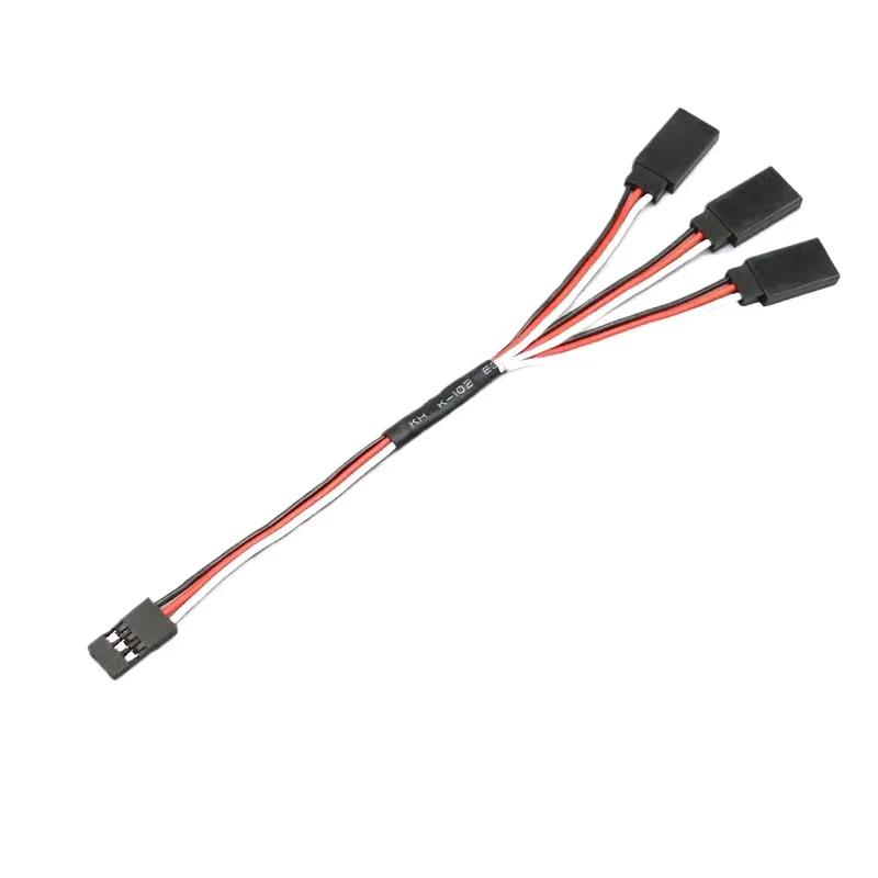 1 pièces 20/30/50cm 1to1/ 1to2/ 1to3/ 1to4 câble d'extension Servo RC Futaba 3 broches JR séparateur