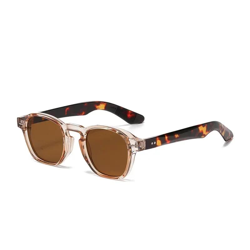 JNPCXI rétro Rivets hommes lunettes de soleil carrées mode bleu vert tendance nuances UV400 femmes c