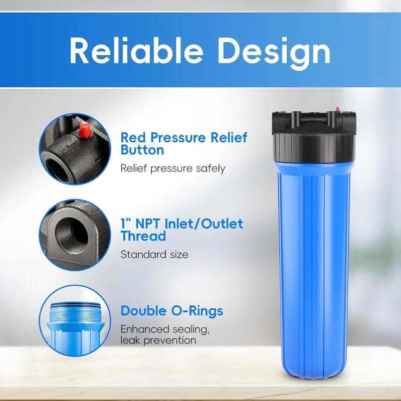 Boîtier de filtre à eau pour toute la maison HB28B, boîtier universel 20 "x 4.5" pour la Filtration 