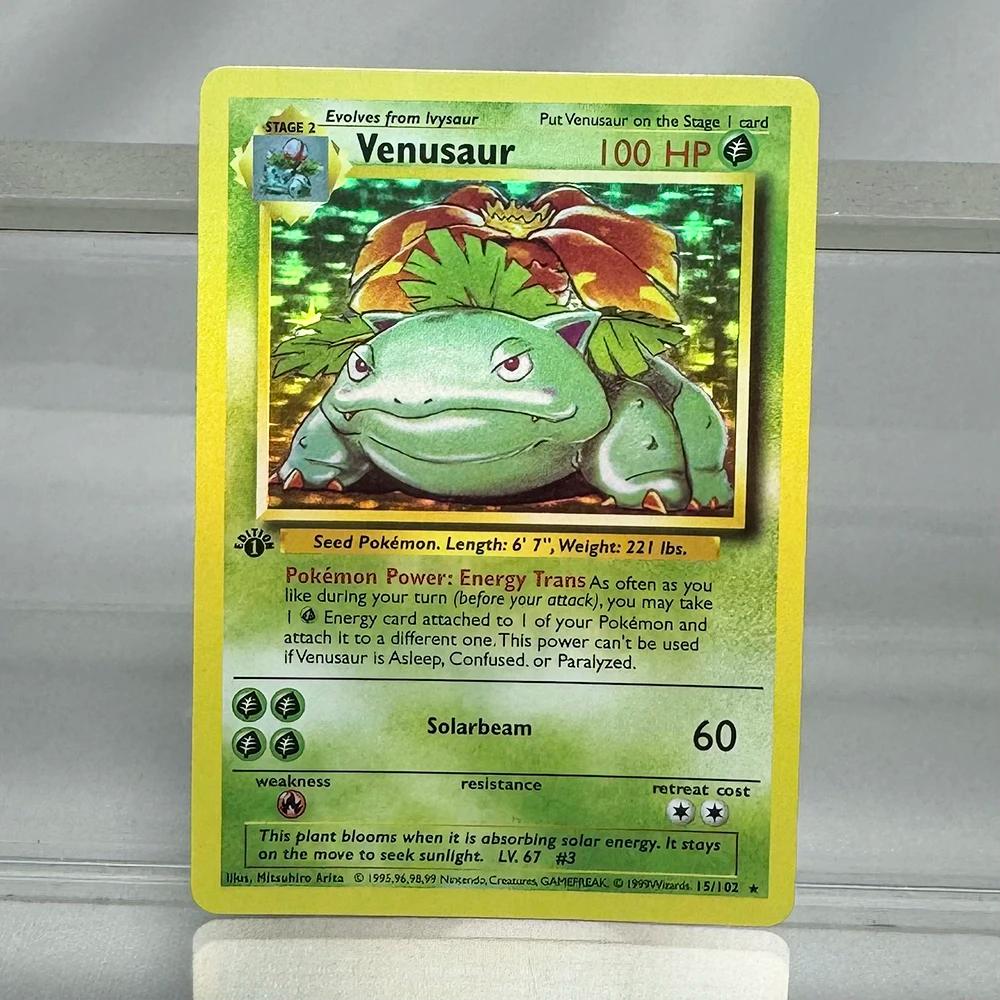PKM-Cartes de collection à feuille unique, Charizard, Blastoise, Dragonite, jeu de cartes proxy PTCG