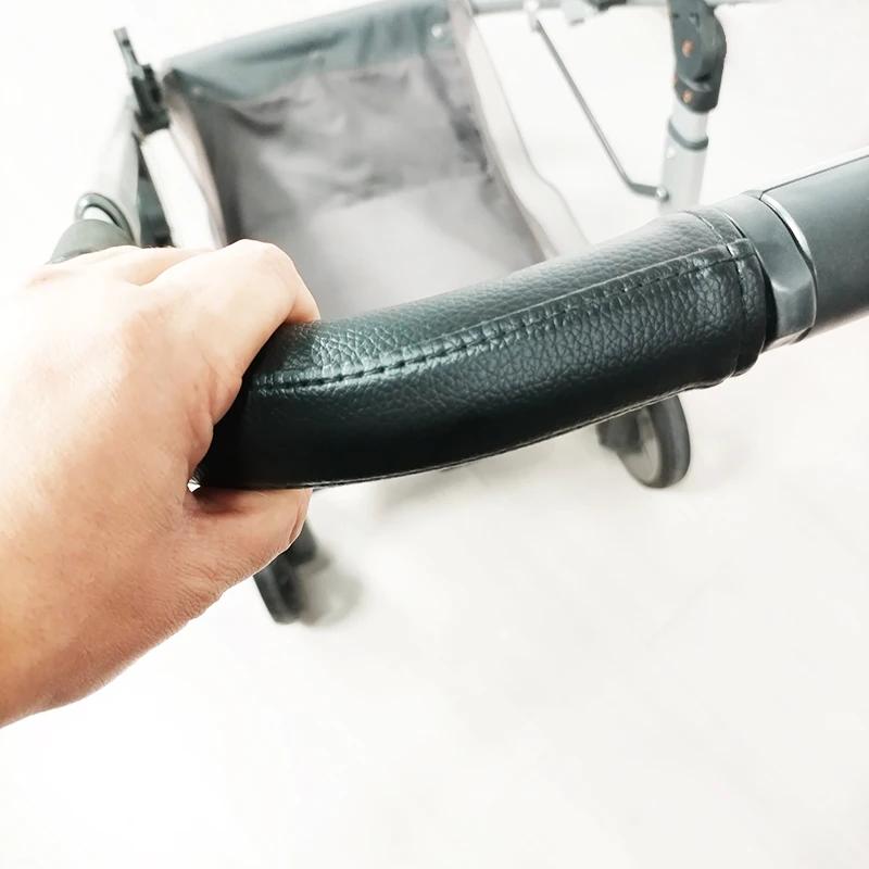 Housse en cuir pour poussette Cybex Priam 2/3/4 Mios 2/3, poignée poussoir, main courante pour maman