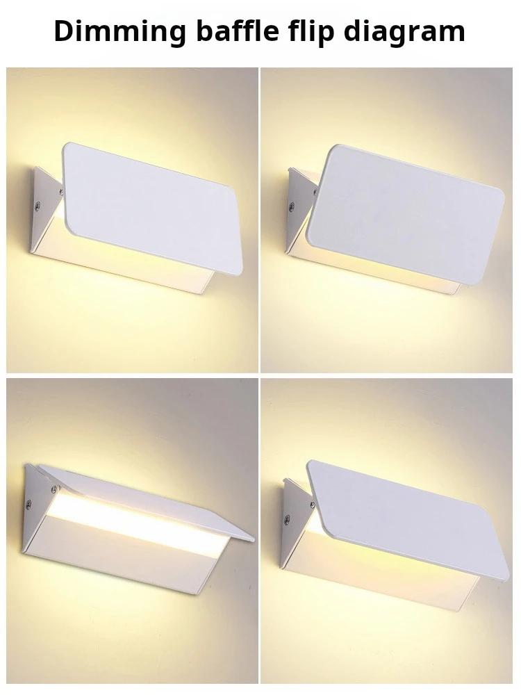 Applique murale LED d'intérieur en alliage d'aluminium, Angle réglable, pour la maison, le salon, la