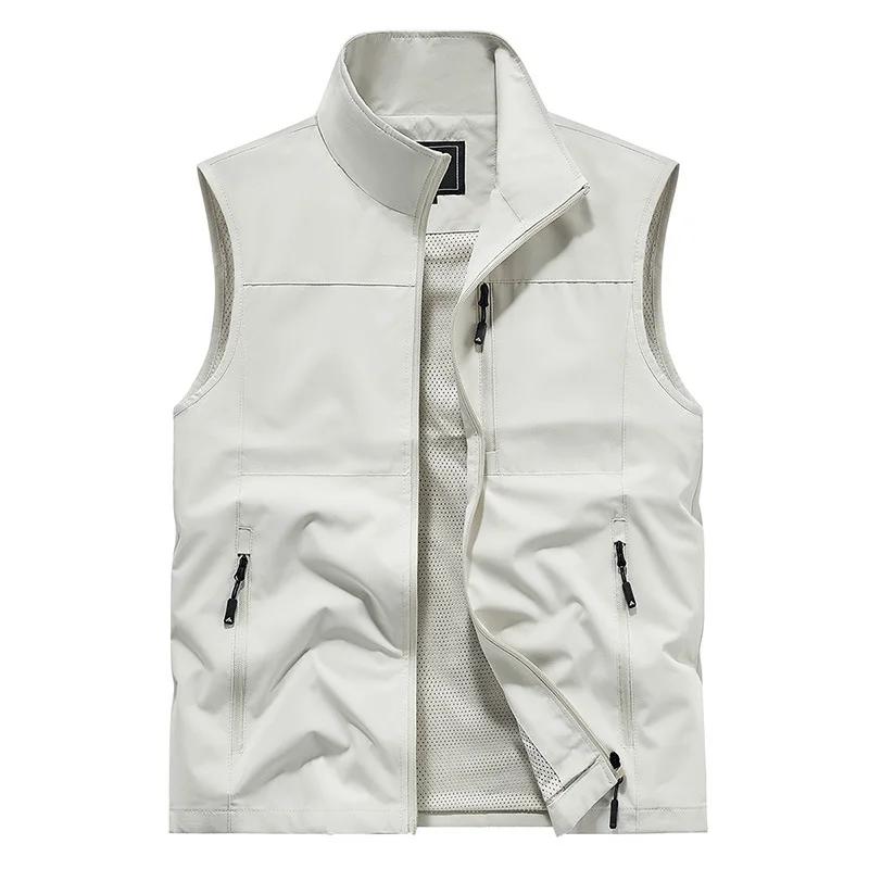 FGKKS 2024 gilet décontracté en plein air pour hommes grande poche manteau de mode conception de hau