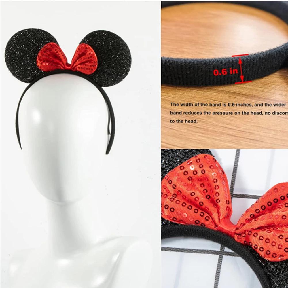12 pièces en gros femmes fille souris oreilles bandeaux cheveux cerceau fête Cosplay arcs bandeau ch