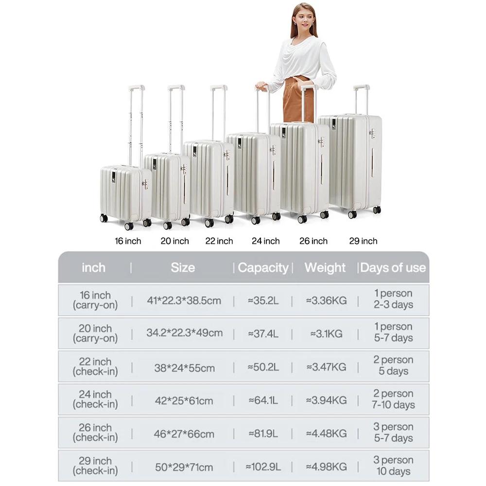 Valise à roulettes pour hommes et femmes, valise à roulettes, sac de voyage, bagage à main, valise d