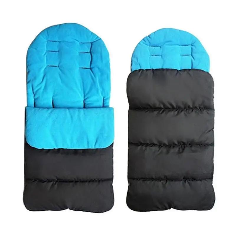 Housse pied chaude poussette bébé - Coussin universel couverture coton épaisse automne hiver enfant