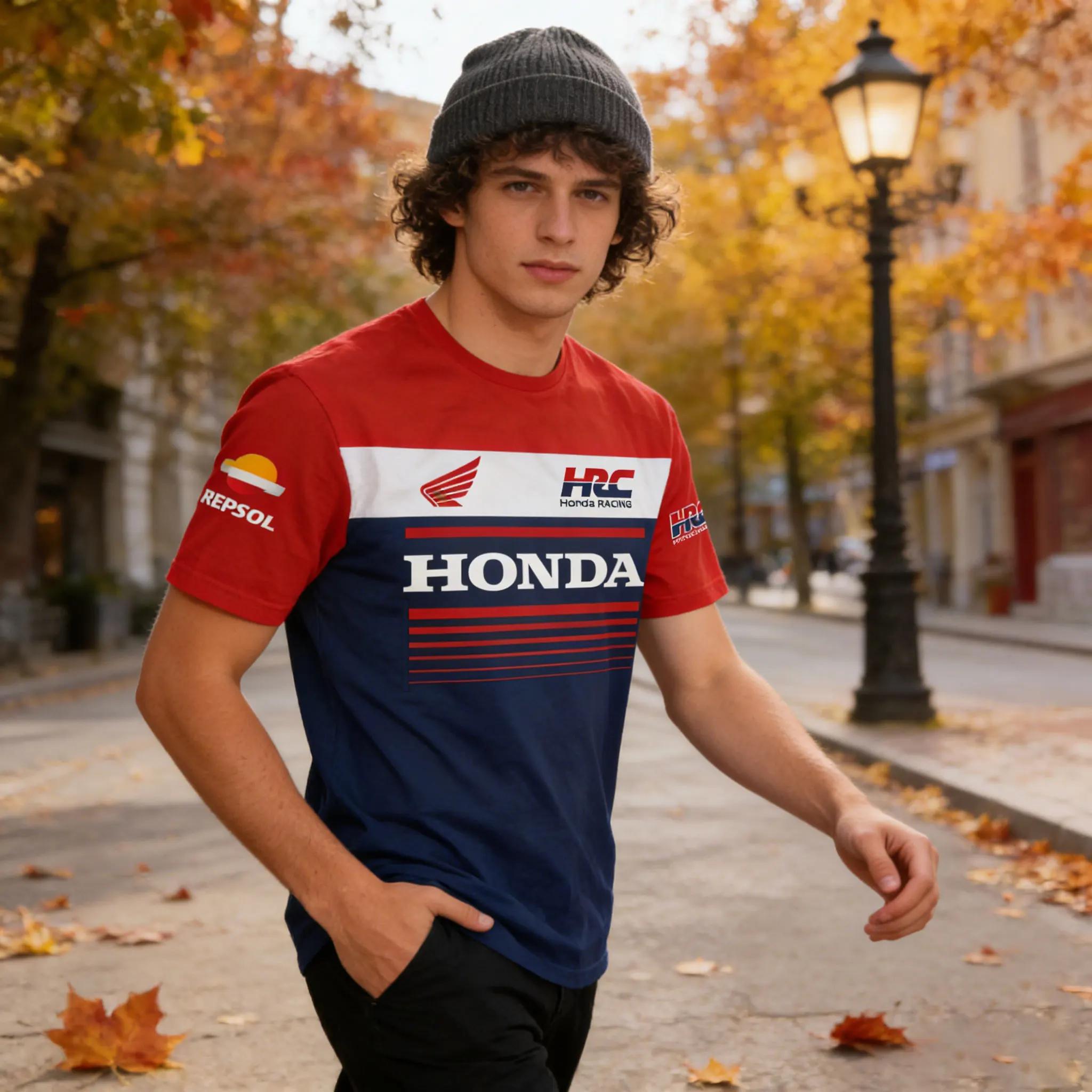 Honda Moto GP HRC Repsol manches courtes sport Fitness hommes été t-shirt course périphérie commémor