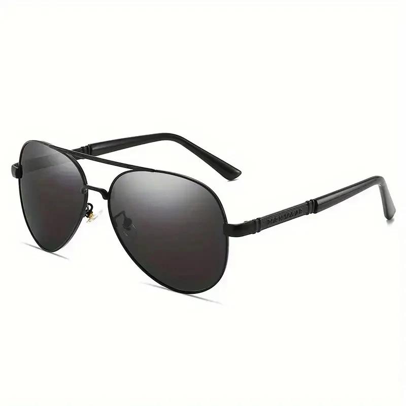 Lunettes de soleil polarisées hommes monture métallique qualité lunettes de soleil marque Design mâl
