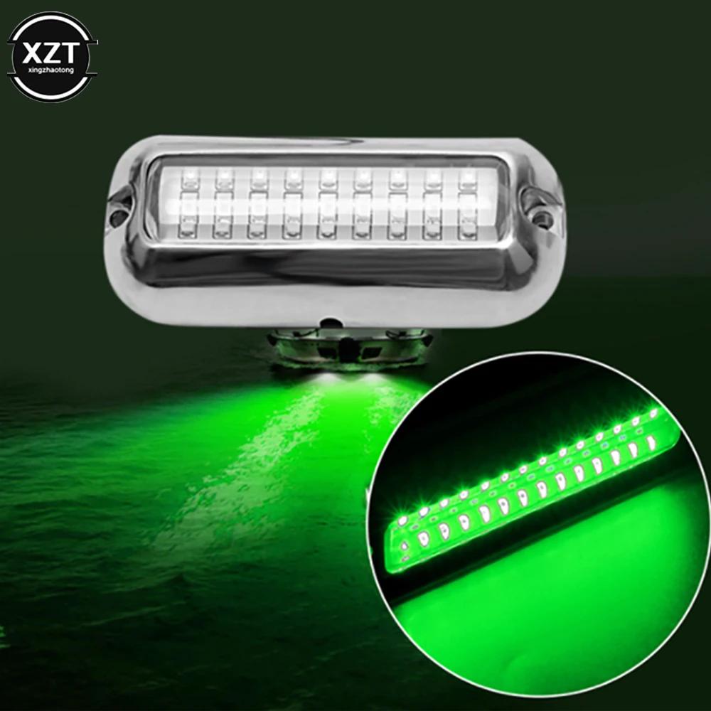 27LED 12V bateau arrière lumière sous-marine ponton Marine bateau accessoires lumière en acier inoxy