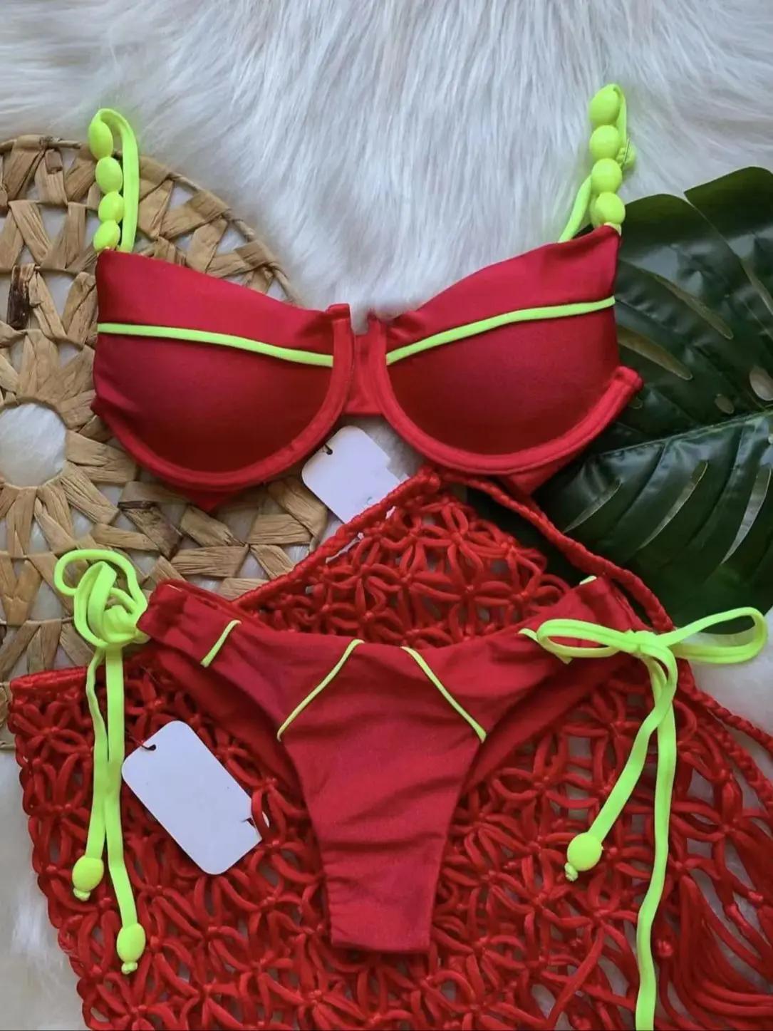 RUOTONGSEPT nouveau Sexy Push up Bikini ensemble maillot de bain femmes taille basse maillots de bai